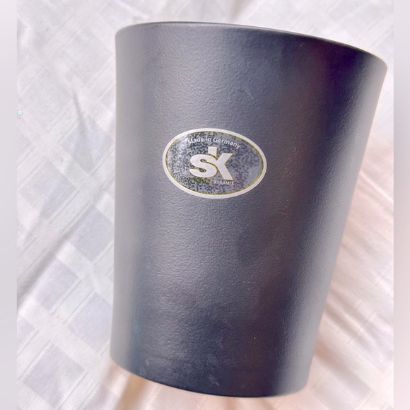 SK Pottery Soendgen Keramik Charcoal Grey Flower Pot Clay Merina Orchid Planter - Picture 3 of 11